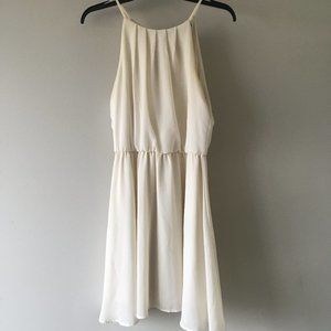Dina Be Off-White Halter Summer Dress